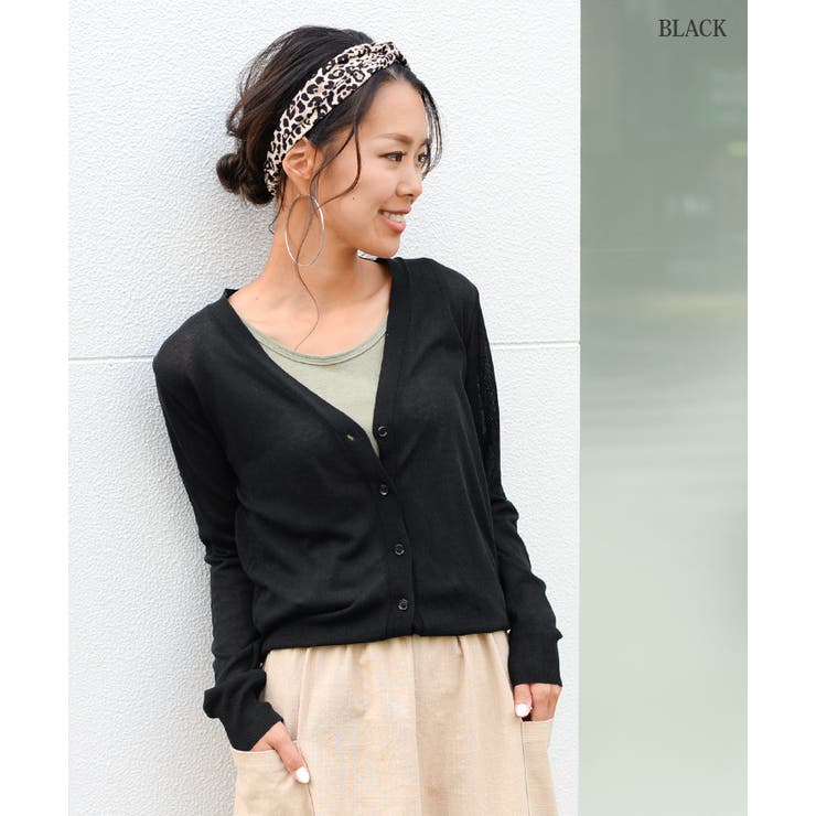 TODAYFUL◆カーディガン(薄手)/FREE/レザー/BLK/無地/11710423 カーディガン 夏 薄手[品番：JOKW0001308]｜REAL STYLE（リアル