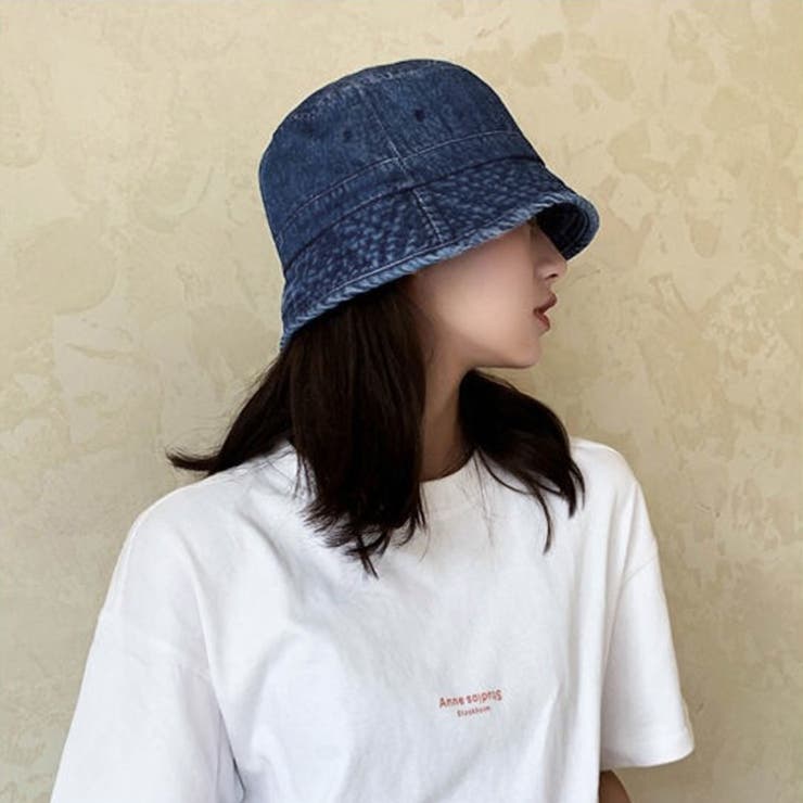 ステューシー バケットハット 帽子 ロゴ刺繍 S M 黒 ブラック 2917