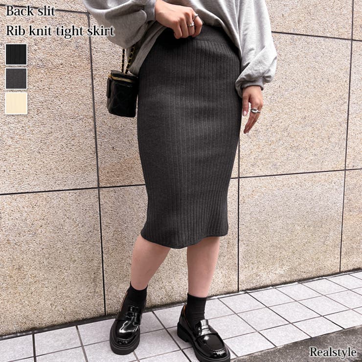 タイトスカート レディース ニット | REAL STYLE | 詳細画像1 