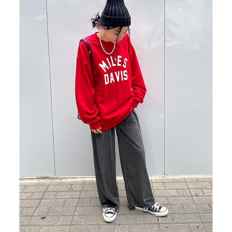 ワイドパンツ レディース ベロア[品番：JOKW0016257]｜REAL