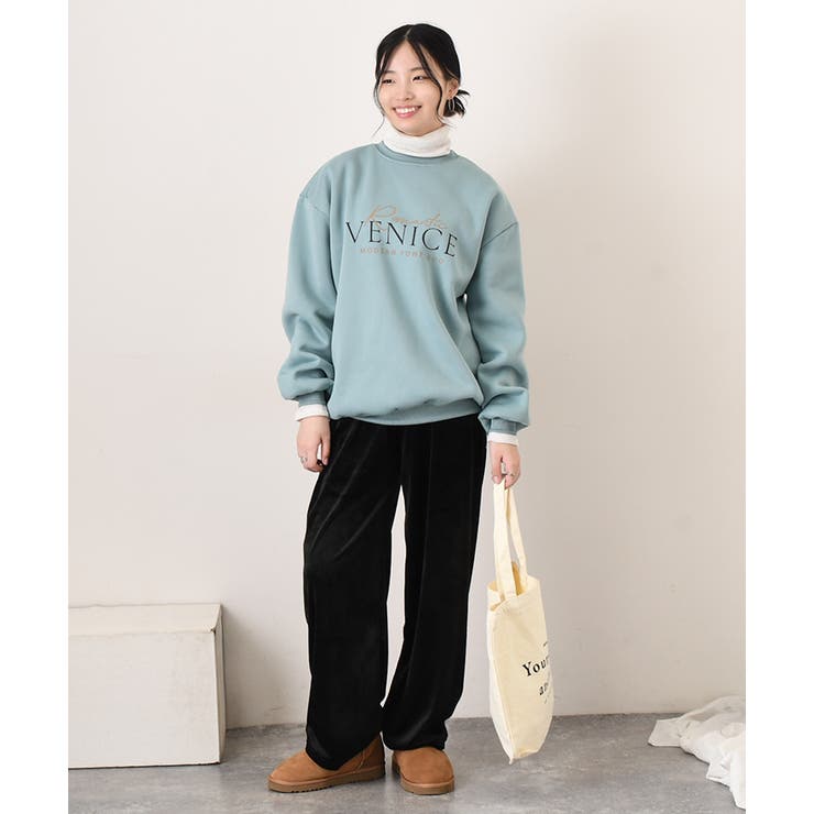 ワイドパンツ レディース ベロア[品番：JOKW0016257]｜REAL