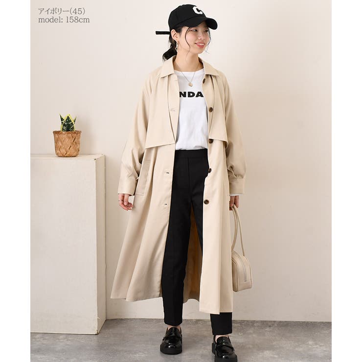 トレンチコート レディース ロング[品番：JOKW0016732]｜REAL STYLE（リアルスタイル）のレディース ファッション通販｜SHOPLIST（ショップリスト）