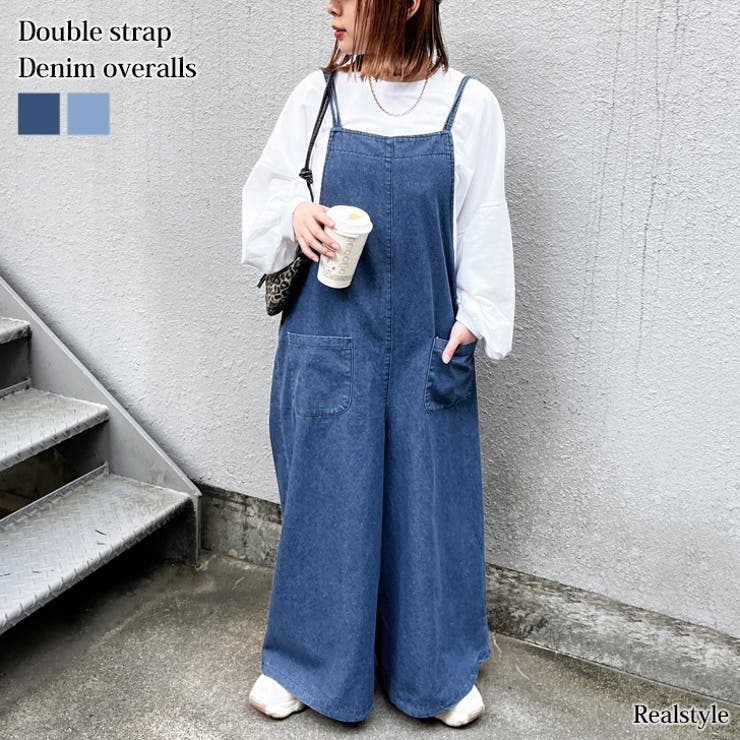 オーバーオール デニム レディース[品番：JOKW0017832]｜REAL STYLE