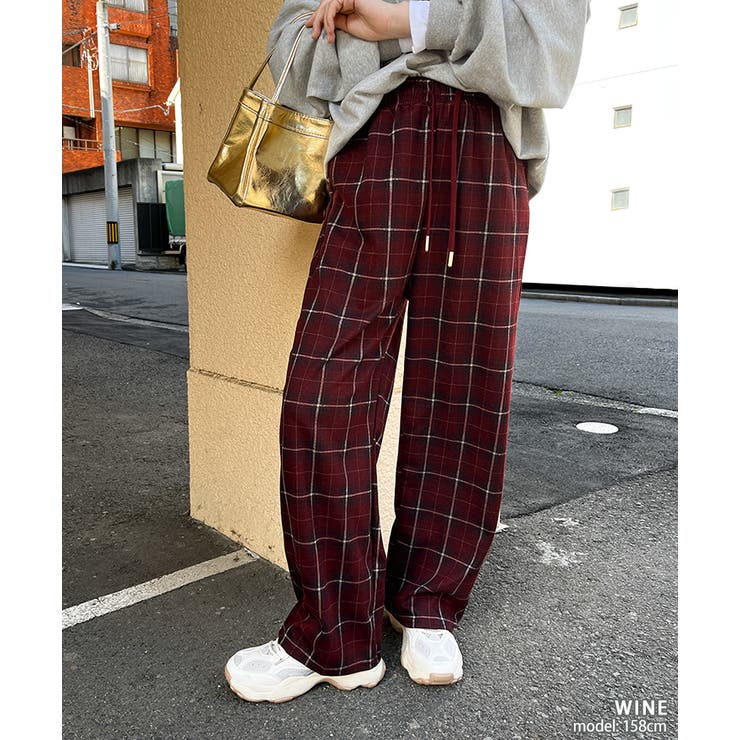 チェックパンツ レディース 薄手 | REAL STYLE | 詳細画像8 