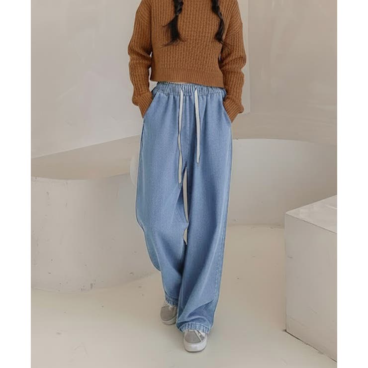 デニムパンツ レディース ウエストゴム | REAL STYLE | 詳細画像13 