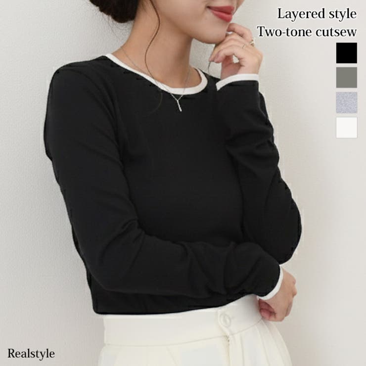 カットソー レディース 長袖 | REAL STYLE | 詳細画像1 