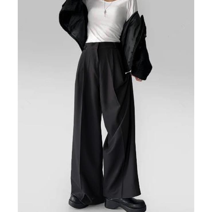 ワイドパンツ レディース スラックス | REAL STYLE | 詳細画像8 