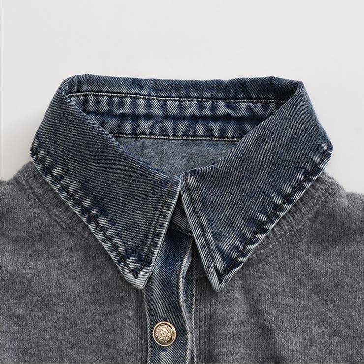 ニットカーディガン デニム 切替 | REAL STYLE | 詳細画像16 