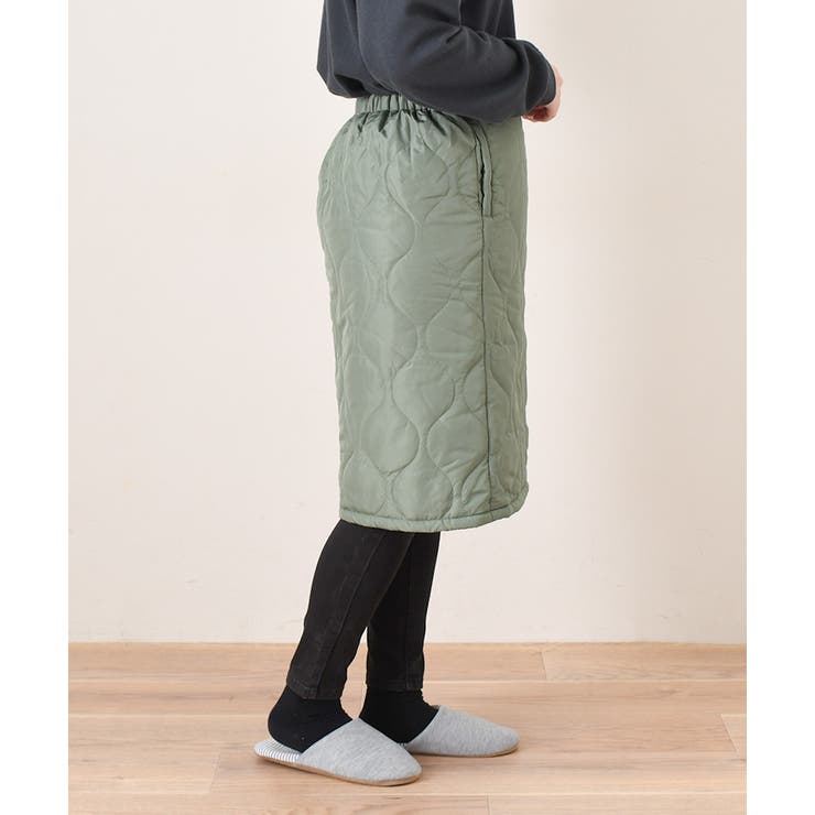 TaylorMade キルティングスカート ベージュ 67cm Lサイズ 防寒 巻きスカート 防寒 キルティング[品番：JOKW0018034]｜REAL STYLE