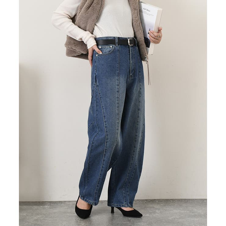 デニムパンツ レディース ワイド | REAL STYLE | 詳細画像5 