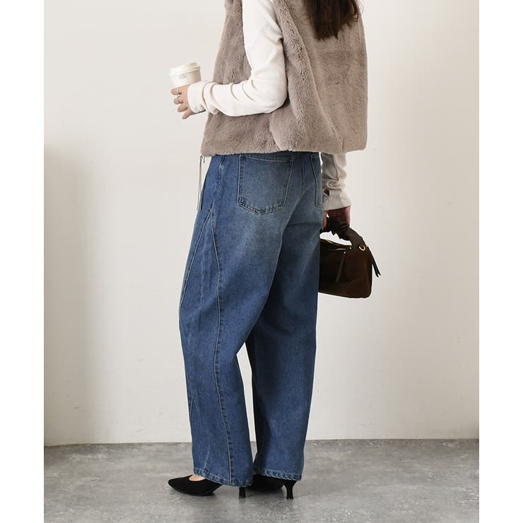 デニムパンツ レディース ワイド | REAL STYLE | 詳細画像7 