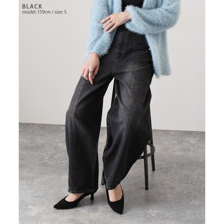 デニムパンツ レディース ワイド | REAL STYLE | 詳細画像8 