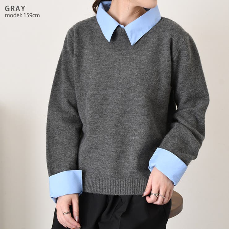 ニット セーター シャツ | REAL STYLE | 詳細画像6 