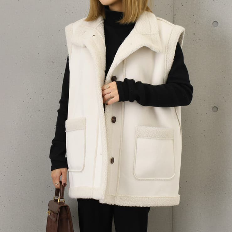 ムートンベスト ボア スエード | REAL STYLE | 詳細画像5 