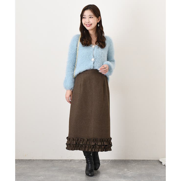 スカート ウールライク 裾フリル | REAL STYLE | 詳細画像8 