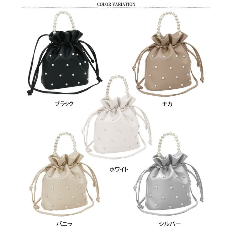 巾着バッグ ショルダーバッグ レディース[品番：JOKW0016865