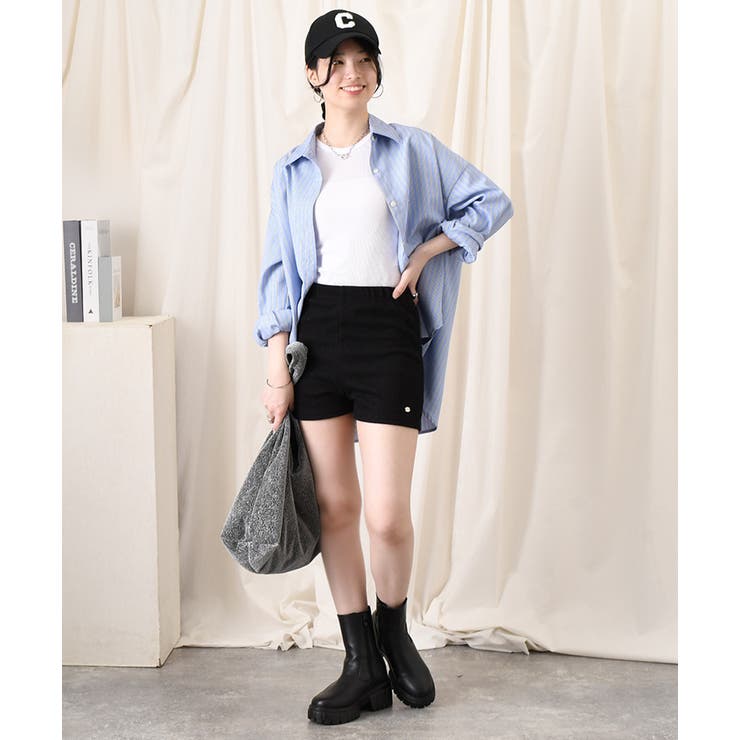 ショートパンツ レディース ニット[品番：JOKW0016940]｜REAL