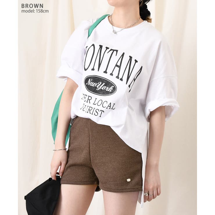 ショートパンツ レディース ニット[品番：JOKW0016940]｜REAL