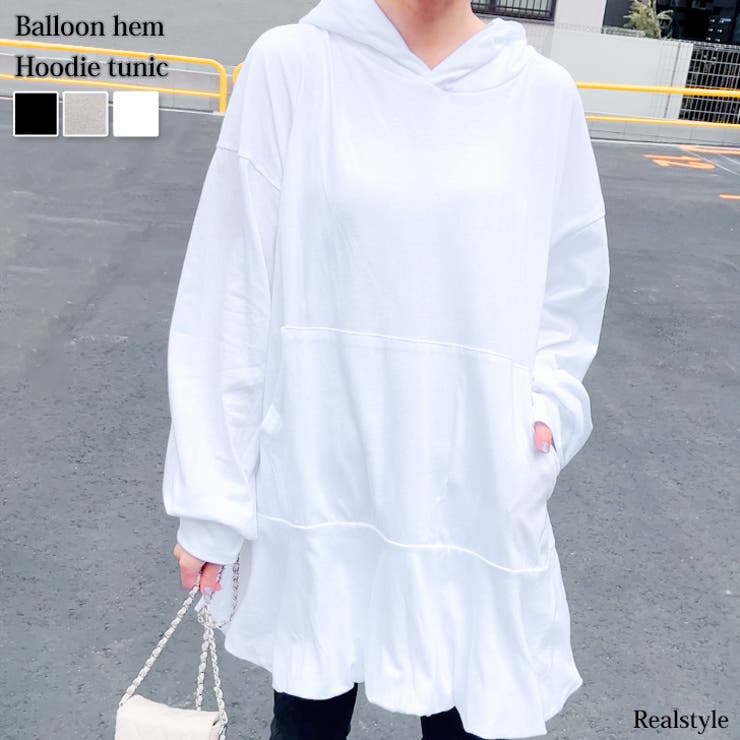 チュニック 長袖 ワンピース[品番：JOKW0016958]｜REAL STYLE