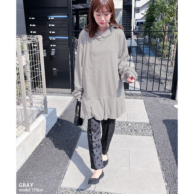 チュニック 長袖 ワンピース[品番：JOKW0016958]｜REAL STYLE
