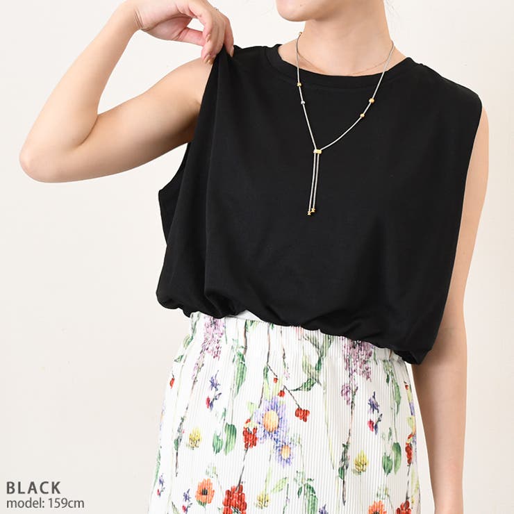 ノースリーブ カットソー タンクトップ[品番:JOKW0017147 ノースリーブ カットソー タンクトップ[品番:JOKW0017147