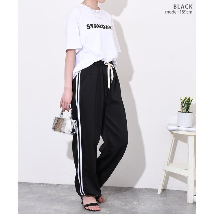 スウェットパンツ レディース ワイドパンツ[品番：JOKW0017274