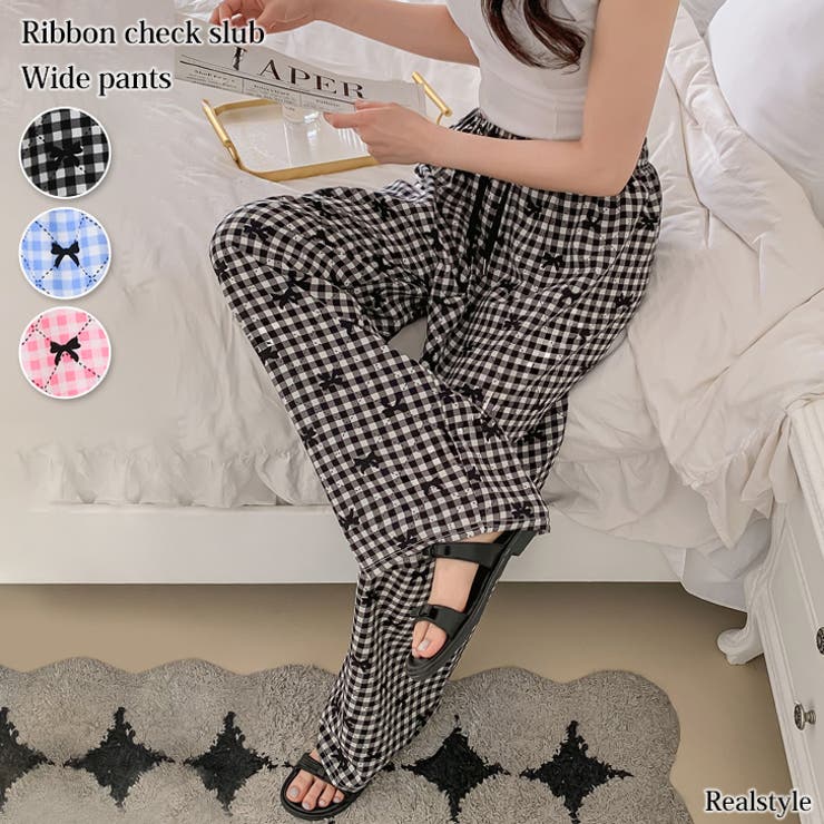 ワイドパンツ レディース 丈長め | REAL STYLE | 詳細画像1 