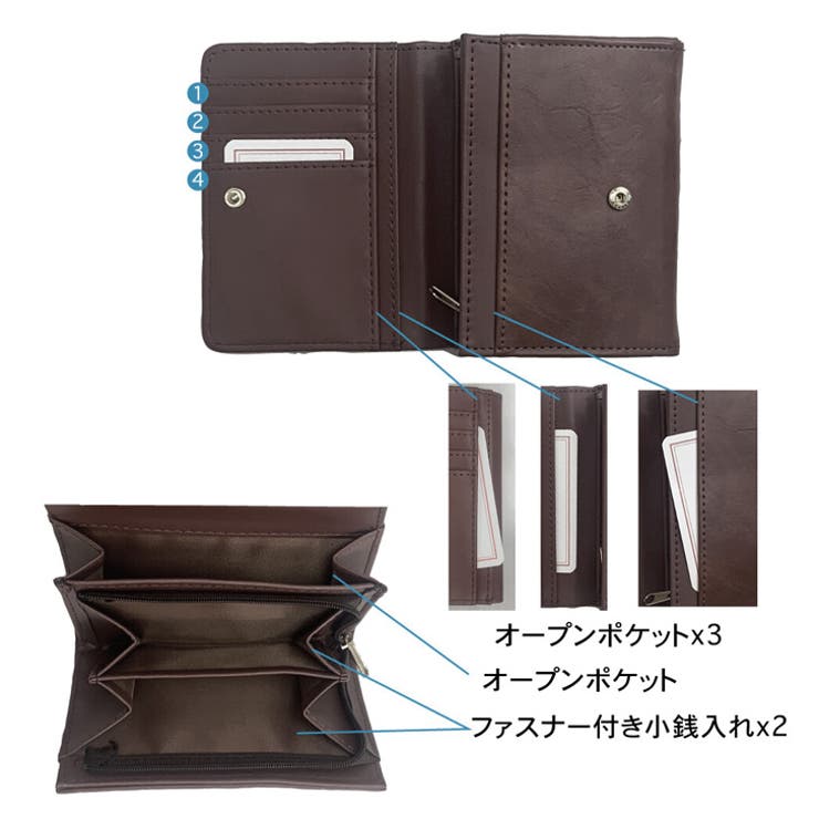 kikiy おまとめf29.30.35.36.40.41 財布 レディース 二つ折り[品番：JOKW0017389]｜REAL STYLE