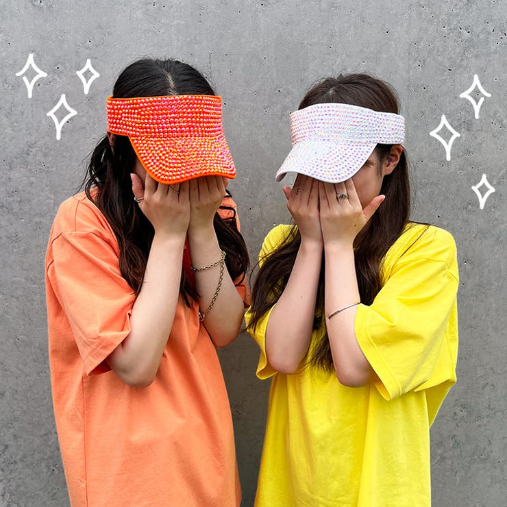 サンバイザー レディース ラインストーン | REAL STYLE | 詳細画像6 