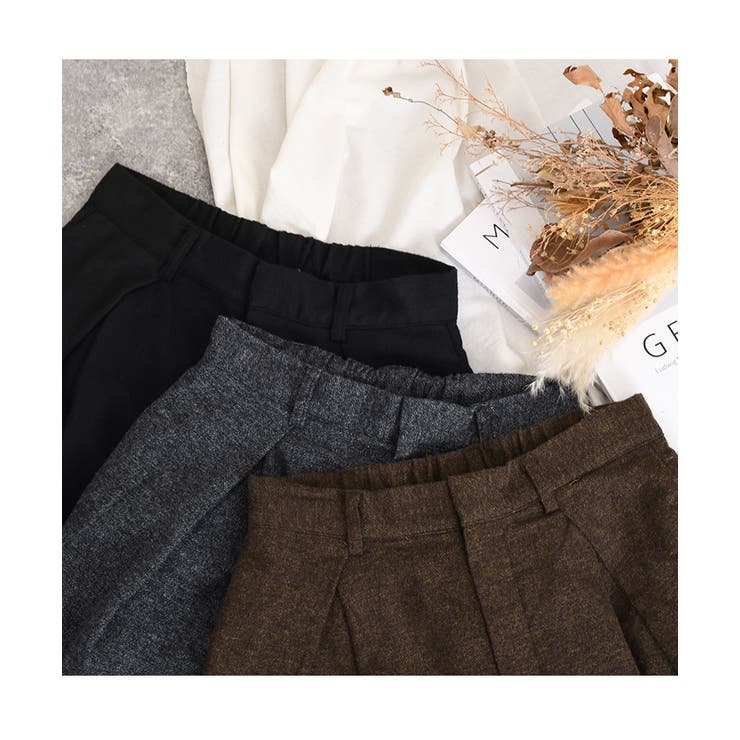 秋冬 カジュアル ルーズ ワイドレッグ シミターパンツ クール ワイドパンツ レディース 秋冬[品番：JOKW0017591]｜REAL STYLE