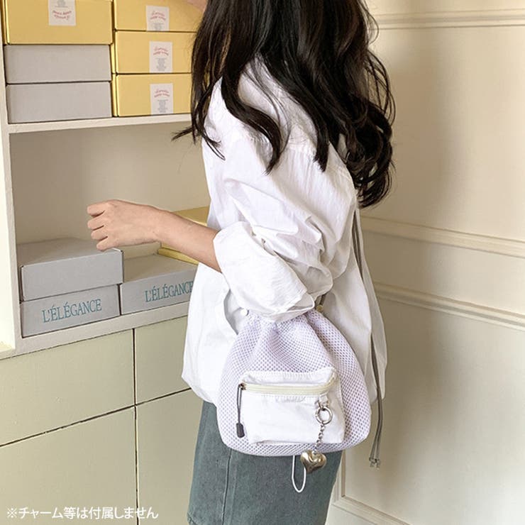 ショルダーバッグ レディース 巾着バッグ[品番：JOKW0017604