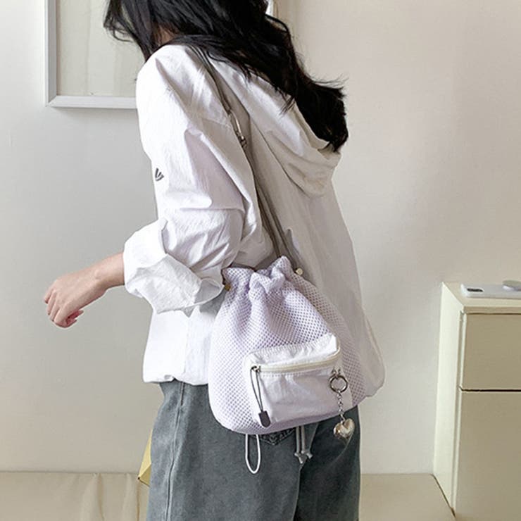 ショルダーバッグ レディース 巾着バッグ[品番：JOKW0017604