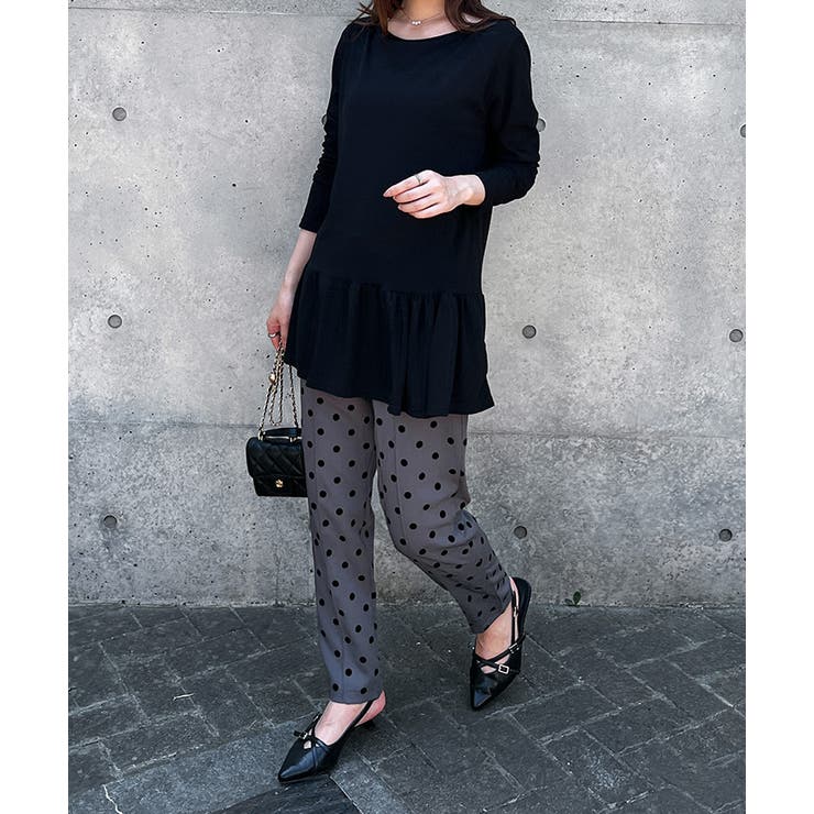 「styling/」 スウェットカットソー FREE ブラック レディース カットソー レディース 秋[品番：JOKW0017623]｜REAL STYLE