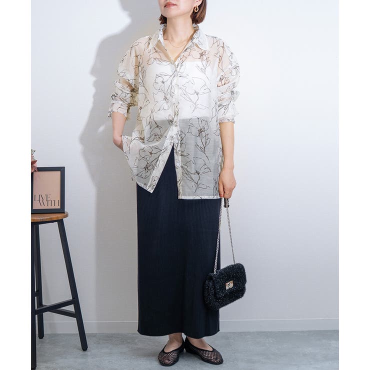 シアーシャツ レディース 長袖 | REAL STYLE | 詳細画像4 