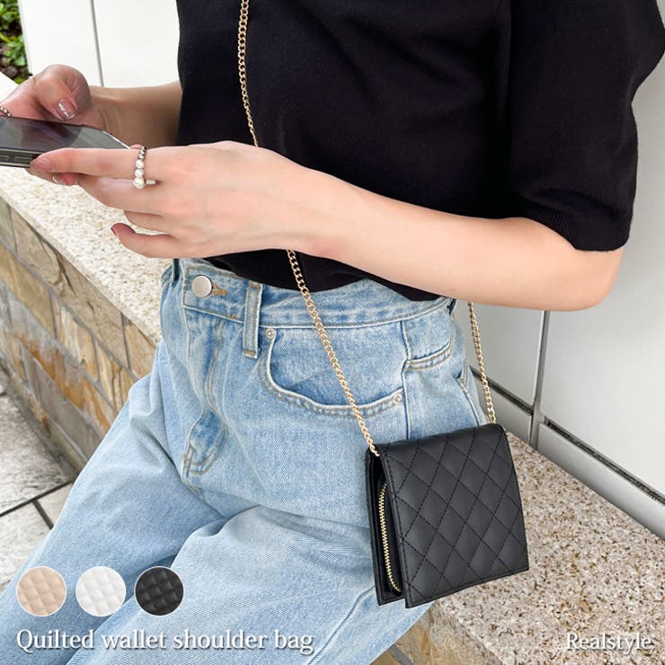 Wallet compartment bag／お財布バッグ／グレージュ Wallet compartment bag／お財布バッグ／グレージュ