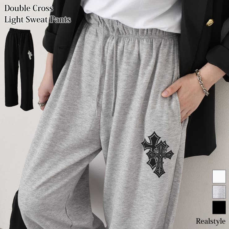 スウェットパンツ レディース ワイドパンツ | REAL STYLE | 詳細画像1 