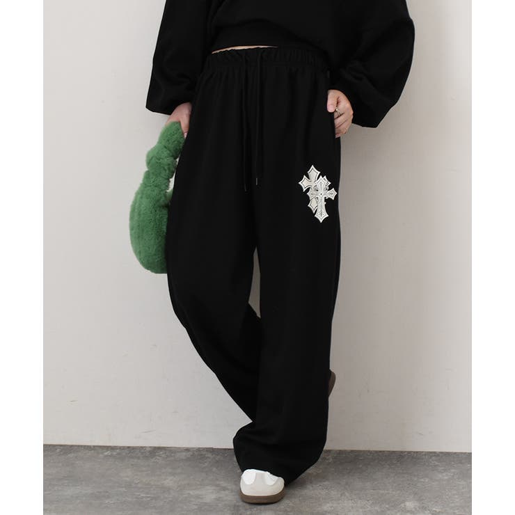 スウェットパンツ レディース ワイドパンツ | REAL STYLE | 詳細画像12 