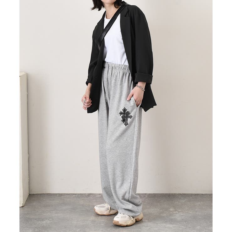 スウェットパンツ レディース ワイドパンツ | REAL STYLE | 詳細画像5 
