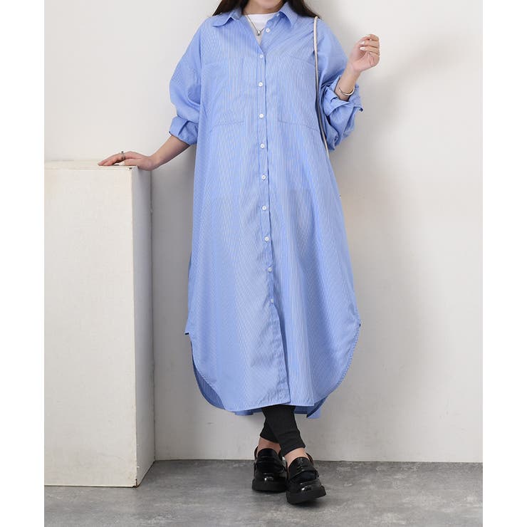 シャツワンピース レディース 長袖 | REAL STYLE | 詳細画像10 