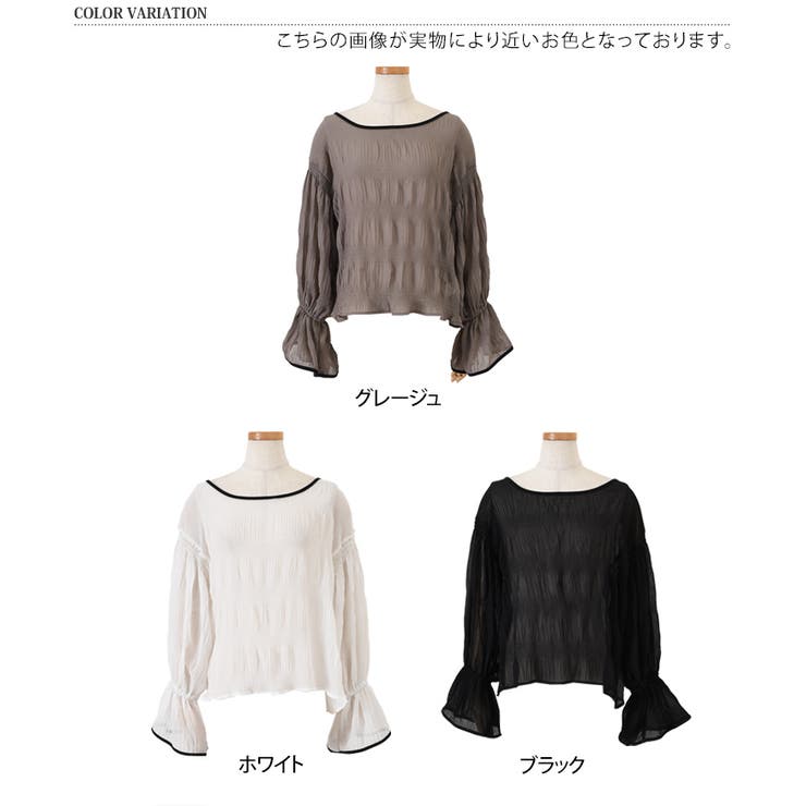 シアートップス ブラウス レディース | REAL STYLE | 詳細画像2 