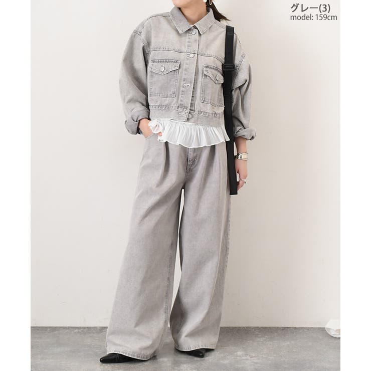 デニムパンツ レディース ワイド | REAL STYLE | 詳細画像12 