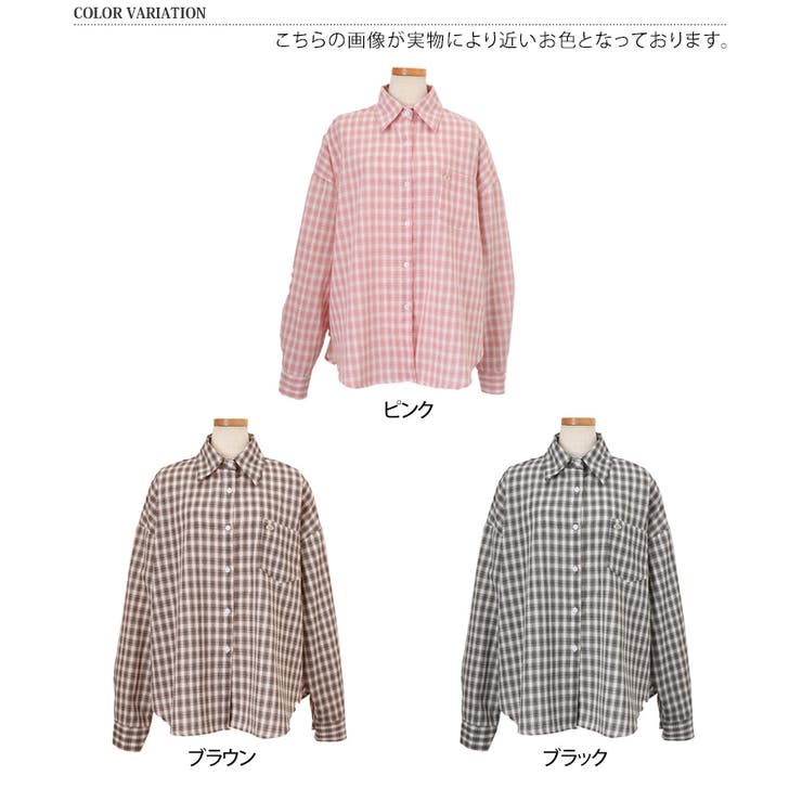チェックシャツ レディース 長袖 | REAL STYLE | 詳細画像2 