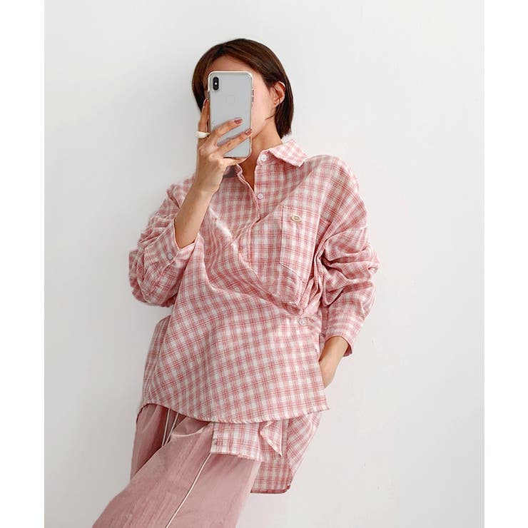 チェックシャツ レディース 長袖 | REAL STYLE | 詳細画像12 