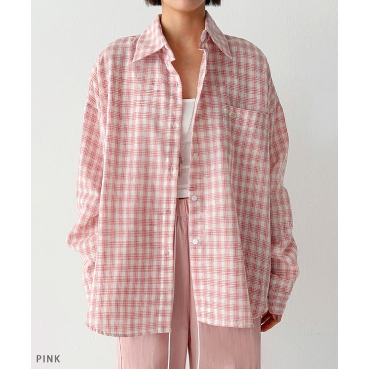 チェックシャツ レディース 長袖 | REAL STYLE | 詳細画像3 