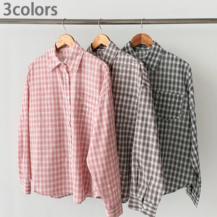 チェックシャツ レディース 長袖 | REAL STYLE | 詳細画像7 