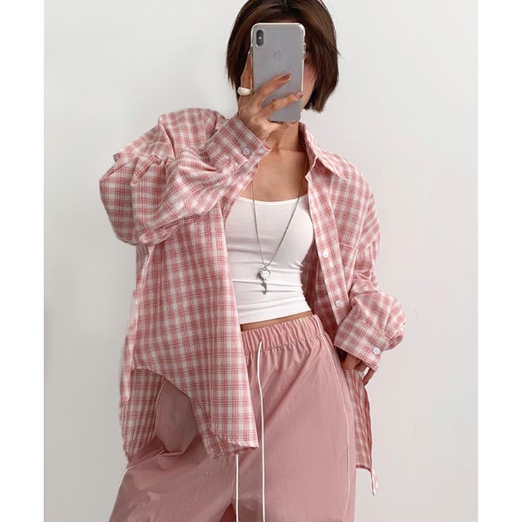 チェックシャツ レディース 長袖 | REAL STYLE | 詳細画像9 