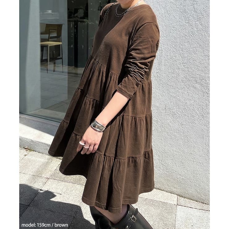 専用　ダークブラウン ロングチュニック 長袖 専用 ダークブラウン ロングチュニック 長袖 【公式通販】