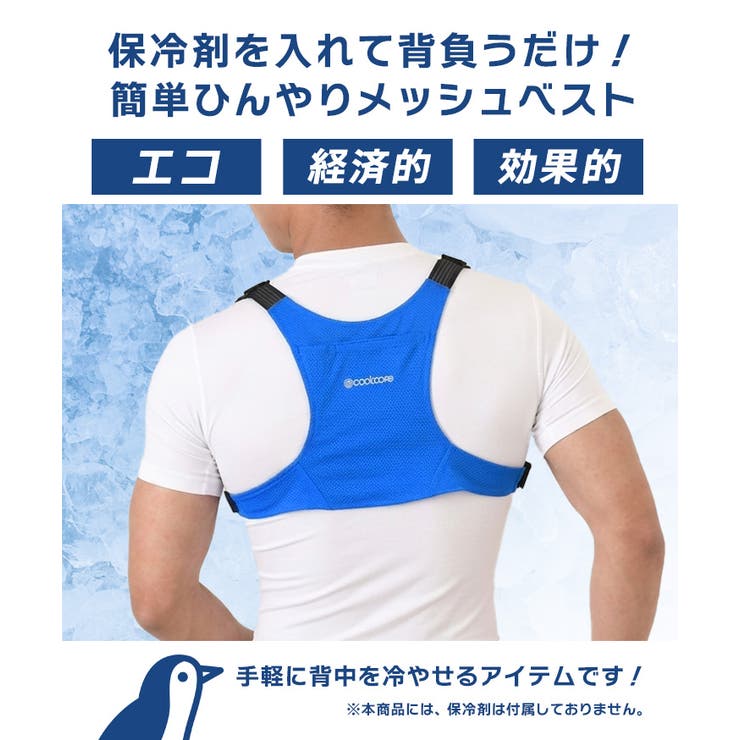 メッシュベスト 背中 保冷剤 | REAL STYLE | 詳細画像3 