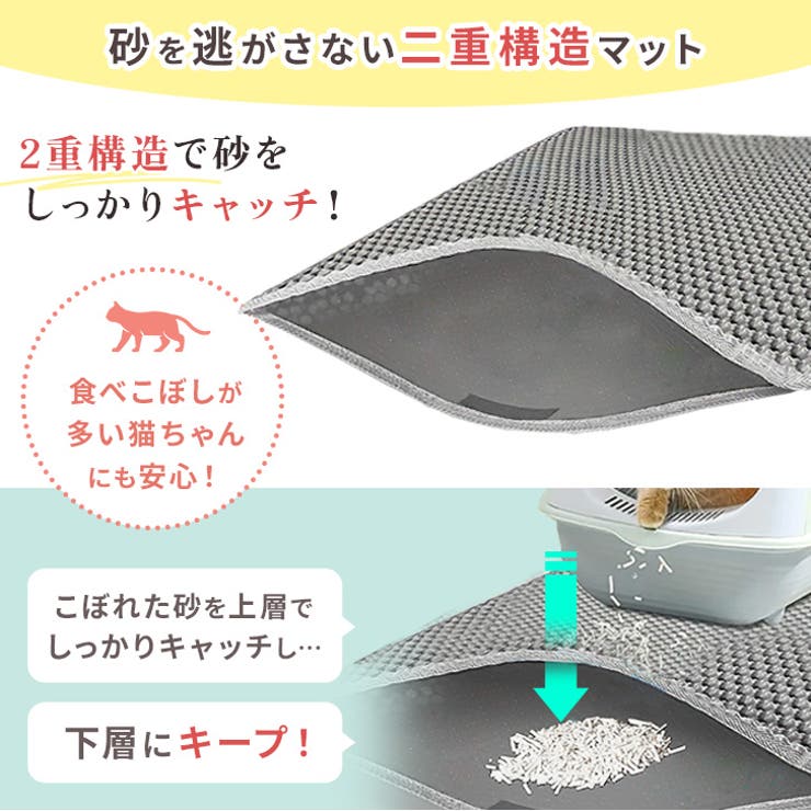 猫砂マット トイレマット ねこ | REAL STYLE | 詳細画像6 
