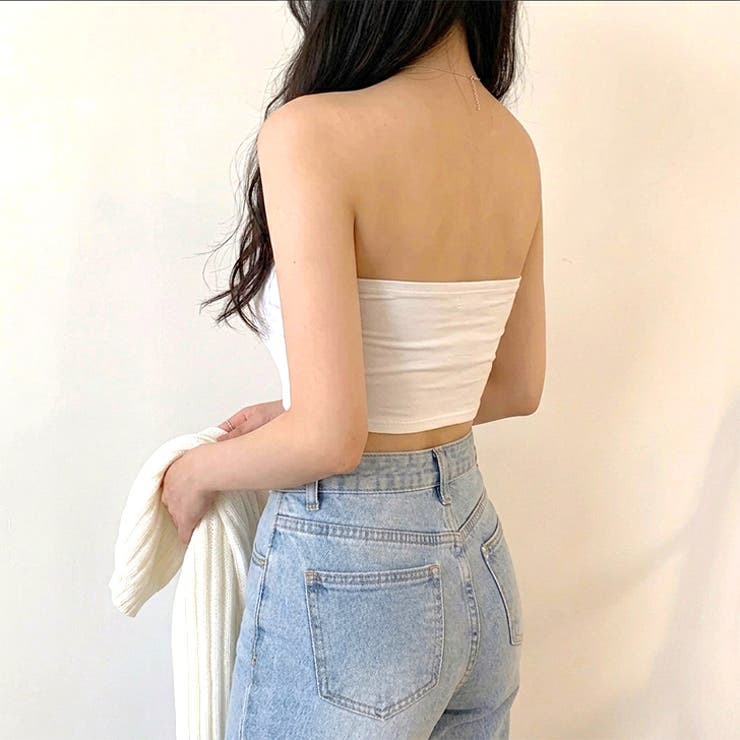チューブトップ カップなし 黒 | REAL STYLE | 詳細画像6 